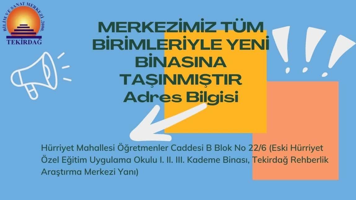 Merkezimiz Tüm Birimleriyle Yeni Binasına Taşınmıştır